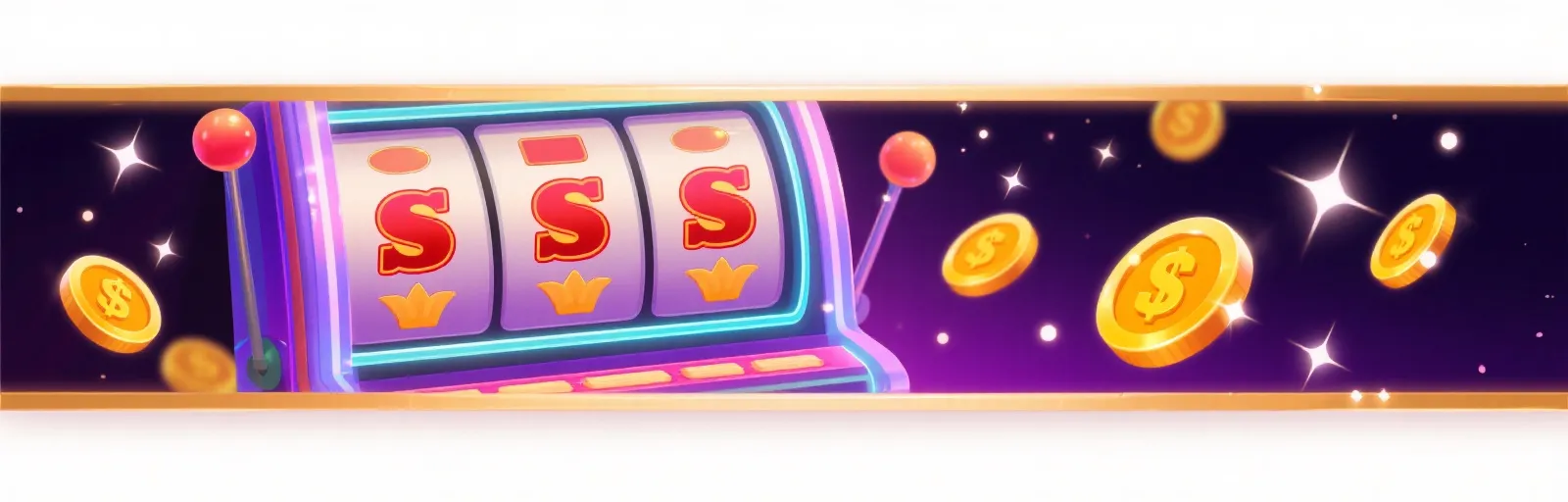 老虎机主题视觉横幅